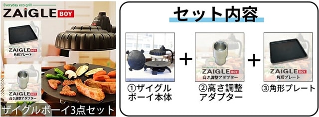 3点セットとセット内容