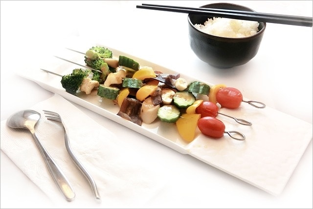 野菜の串焼き